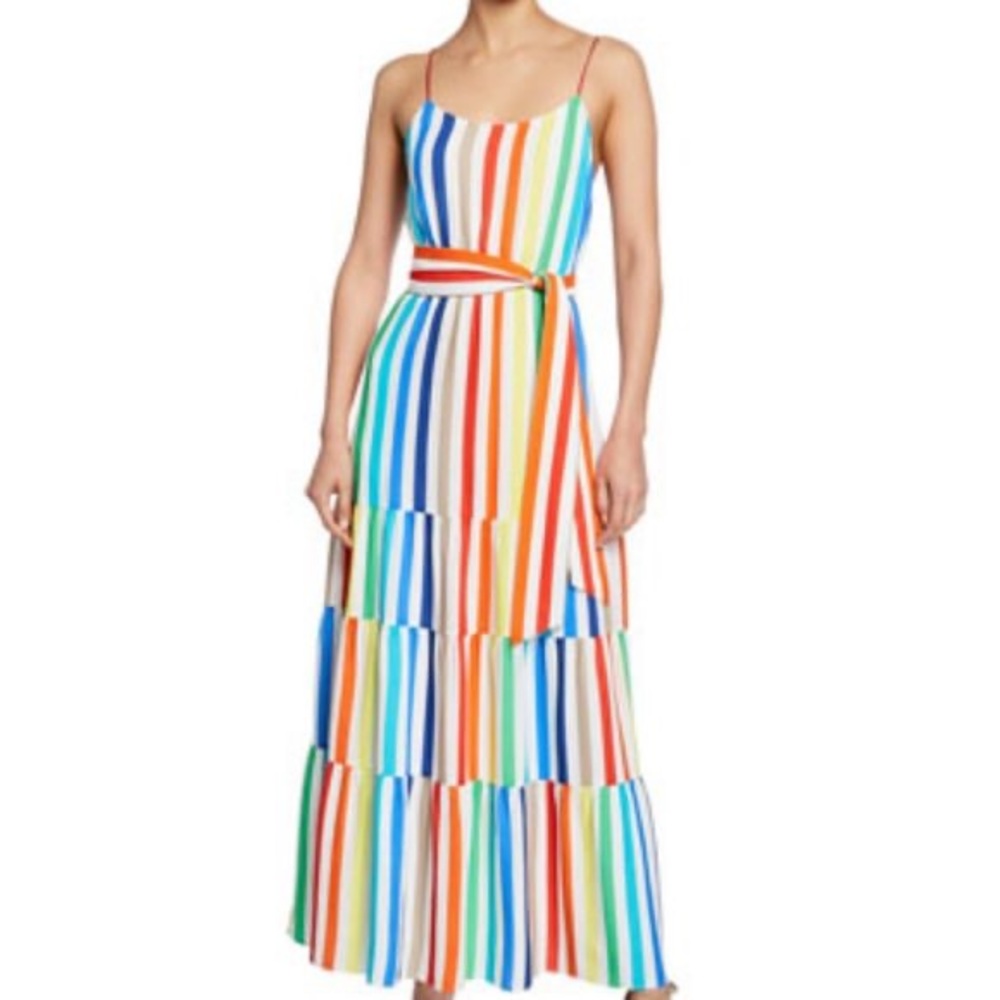 Brand new Alice + Olivia striped maxi dress.